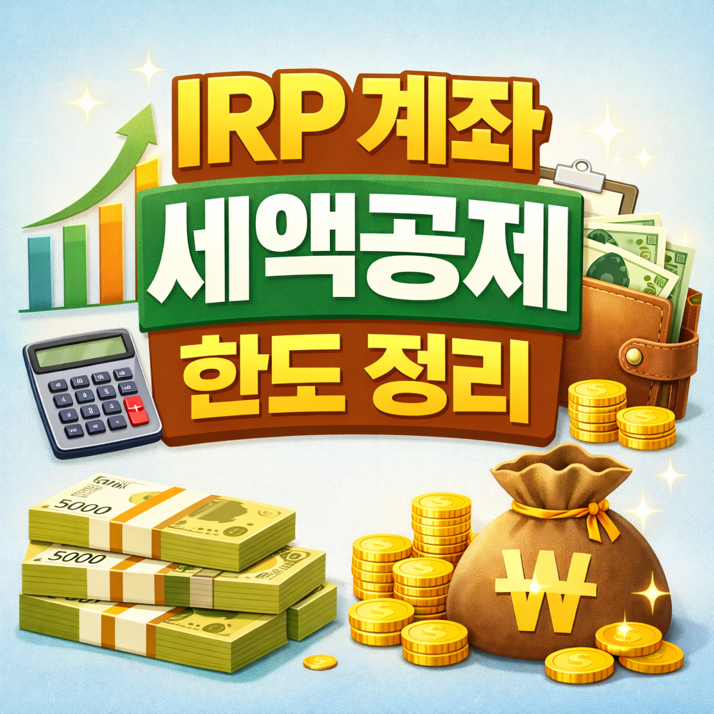 IRP 계좌 세액공제 한도 정리, 연말정산 때 진짜 차이 납니다