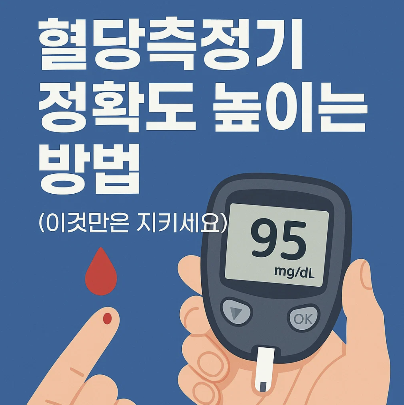 혈당측정기 정확도 높이는 방법 (이것만은 지키세요)