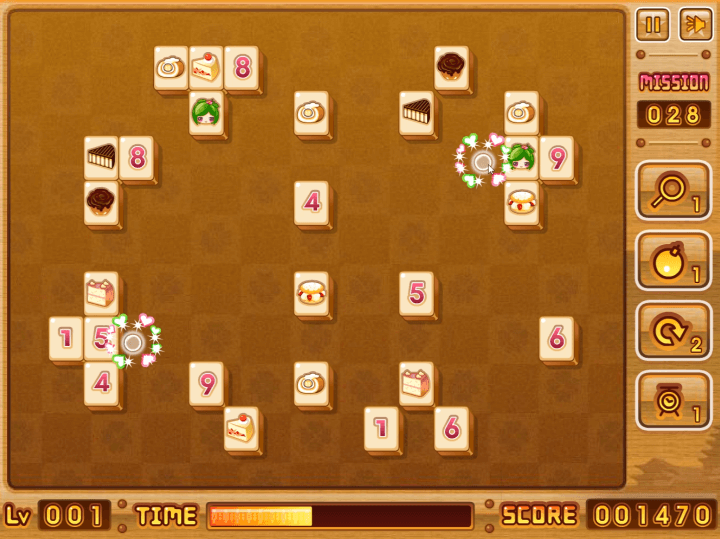 같은-그림을-연결하여-점수를-획득하는-화면