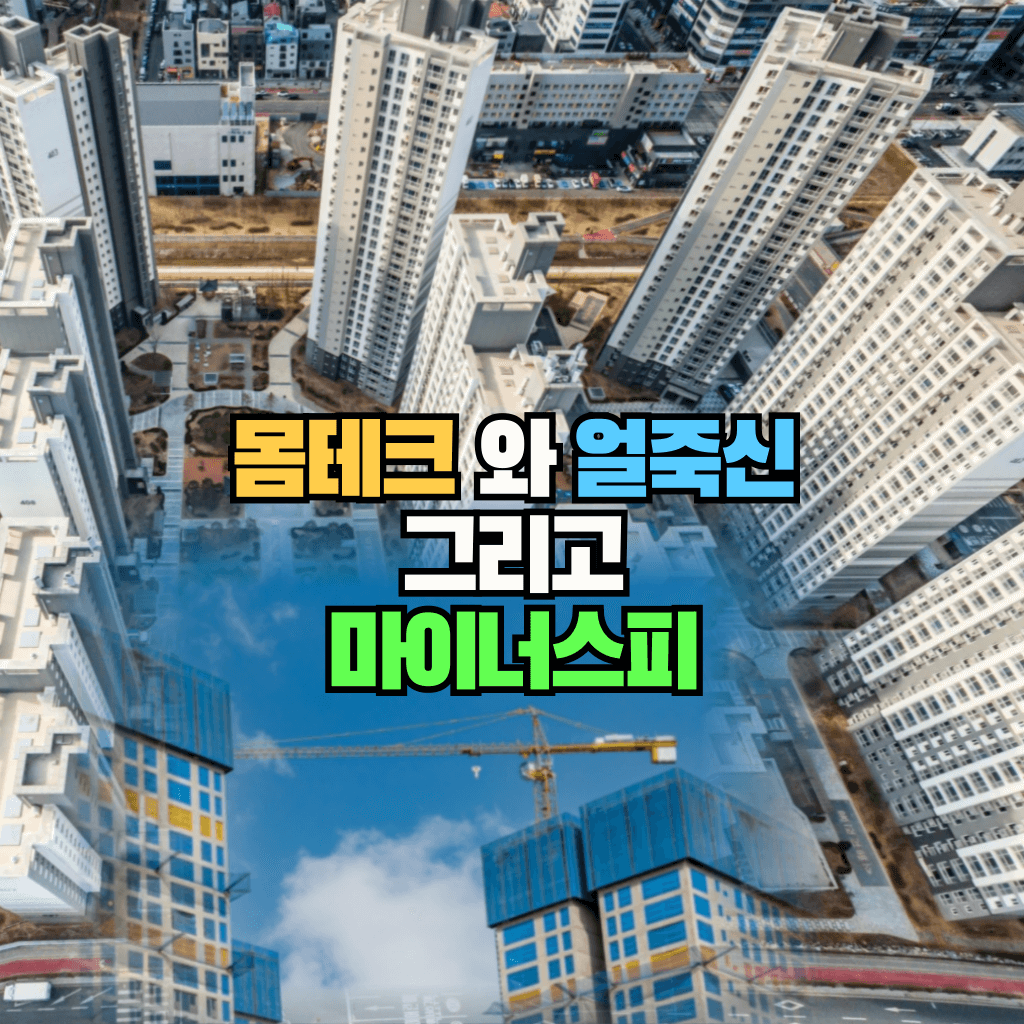 몸테크와 얼죽신 그리고 마이너스피