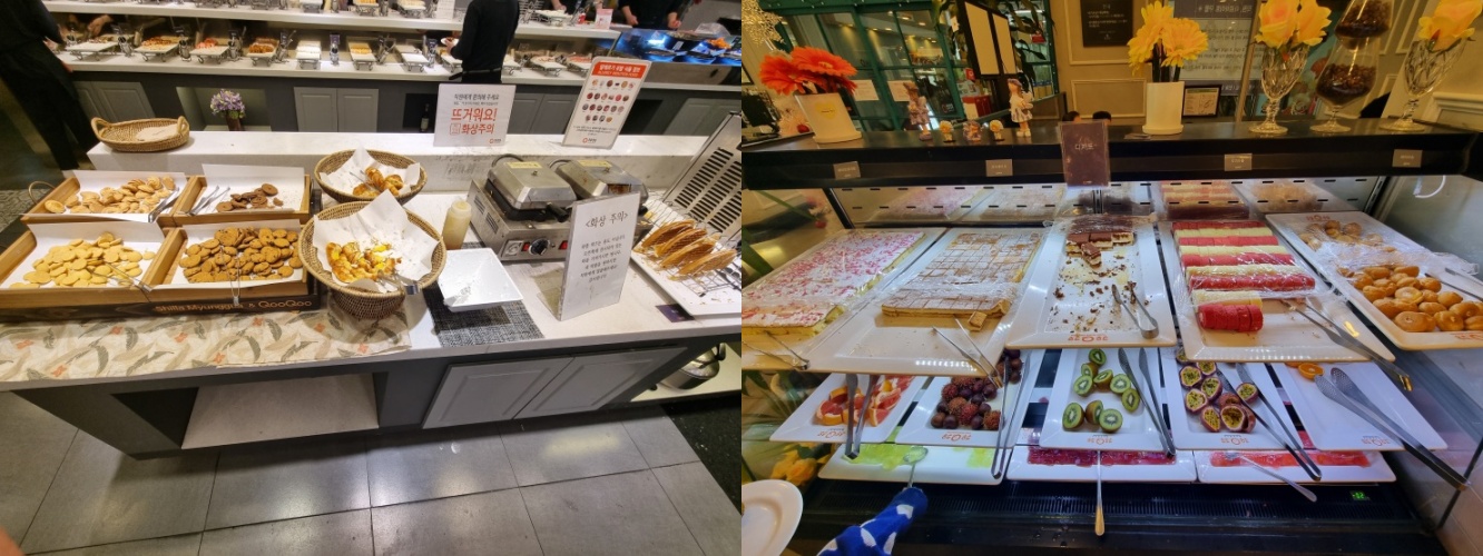 디저트-쿠키-과자-각종-과일