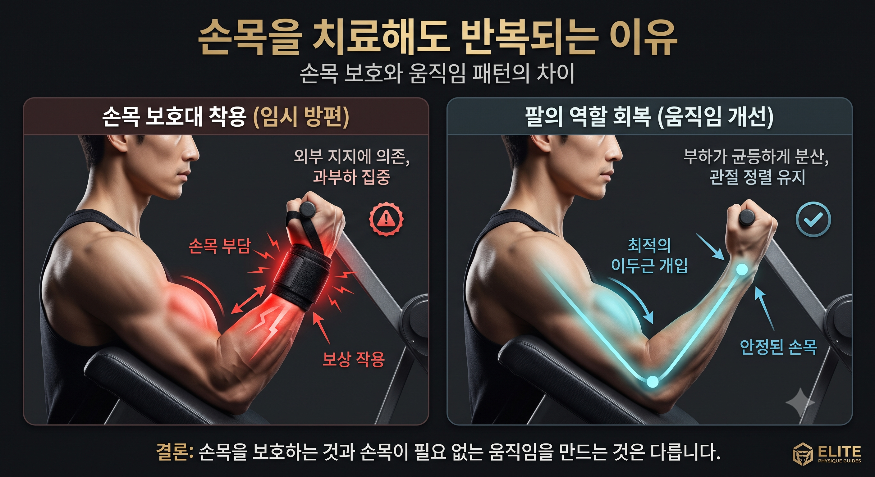 손목을 치료해도 반복되는 이유