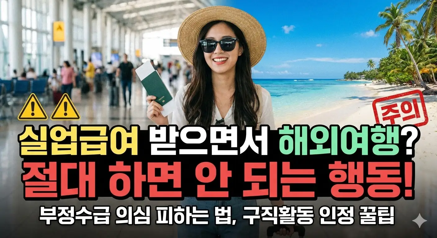 실업급여 중 해외여행이 문제가 되는 이유