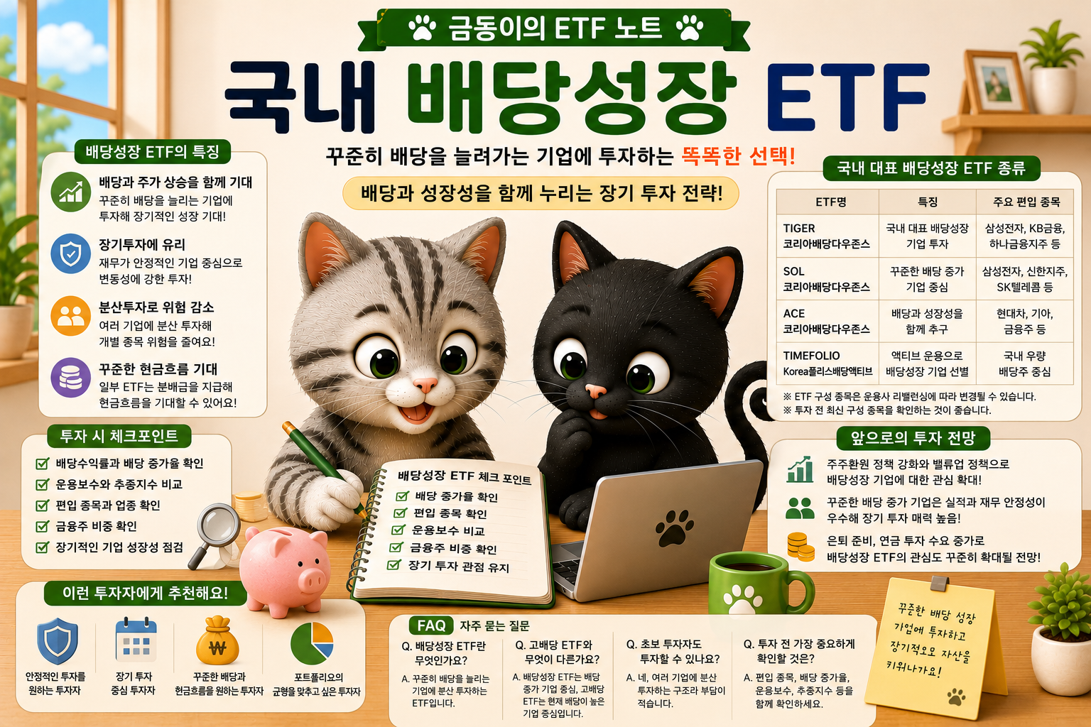 국내 주식 ETF 배당성장 관련 내용