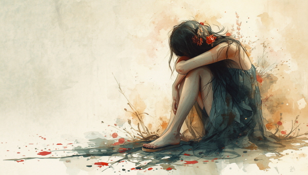 INFJ는 의미와 가치, 그리고 진심 어린 관계를 중요하게 생각하는 유형입니다. 그래서 신념이 무너지거나 관계 속 상처를 경험할 때 깊은 절망을 느낄 수 있습니다에 관한 그림입니다.
