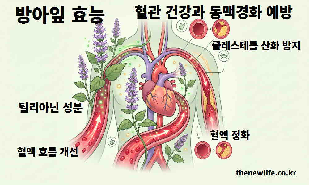 방아잎 효능 혈관 건강 동맥경화 예방