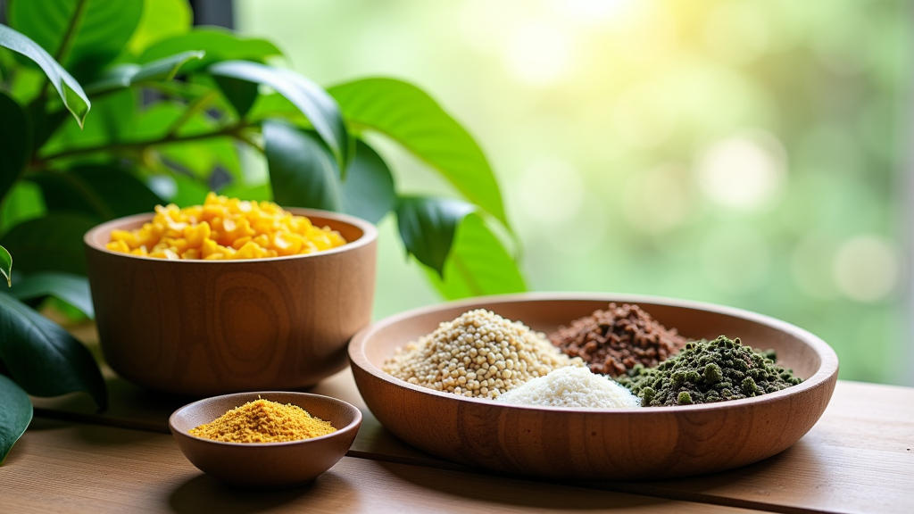 항염 효과 만점 식물 원재료