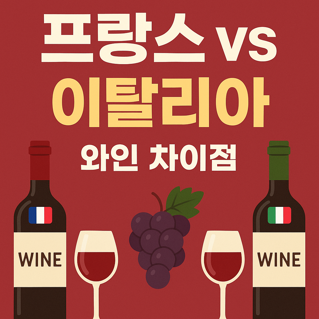 프랑스 vs 이탈리아 와인 차이점 – 와인 초보부터 애호가까지 꼭 알아야 할 가이드