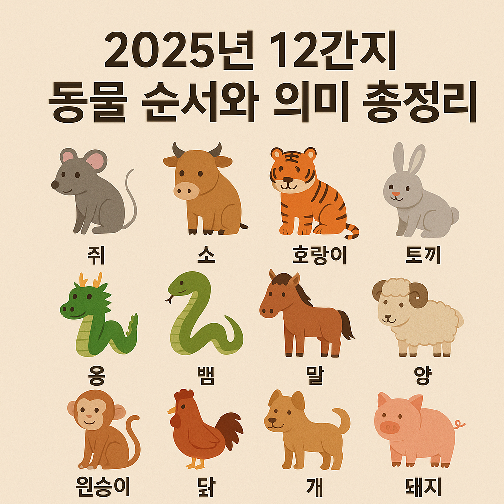 12간지 동물 순서