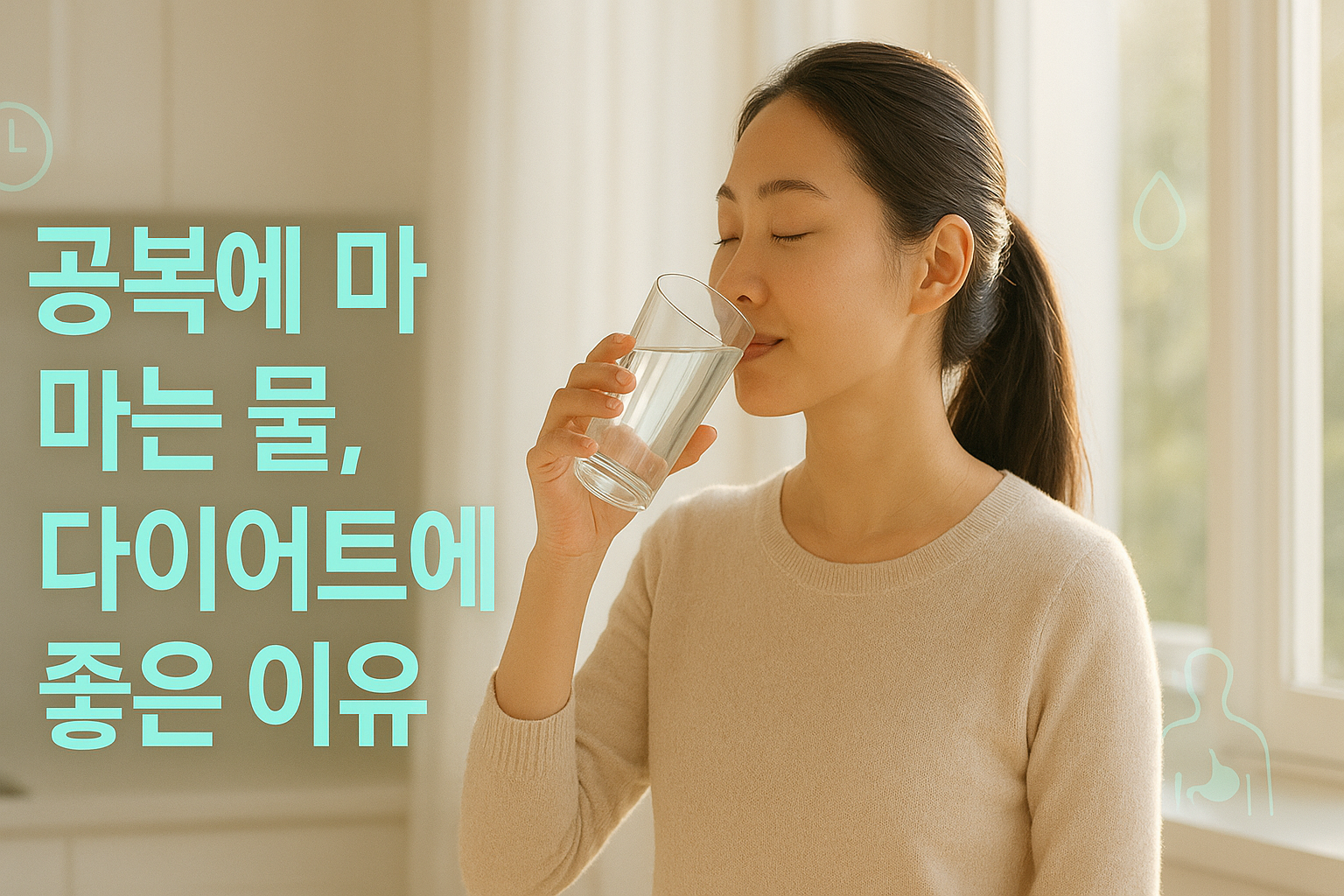 1.공복에 마시는 물, 다이어트에 좋은 이유