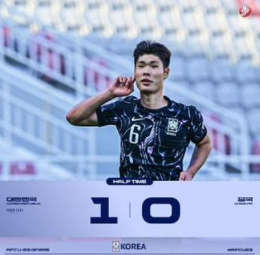 한국 중국 축구 이영준 멀티골 하이라이트