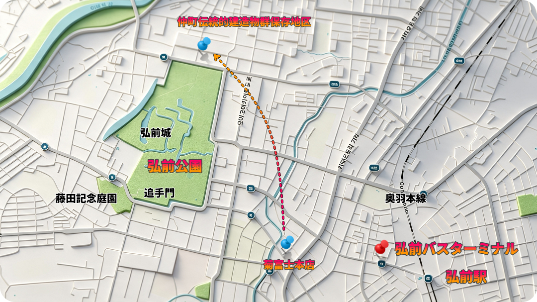 仲町伝統的建造物群保存地区의-위치