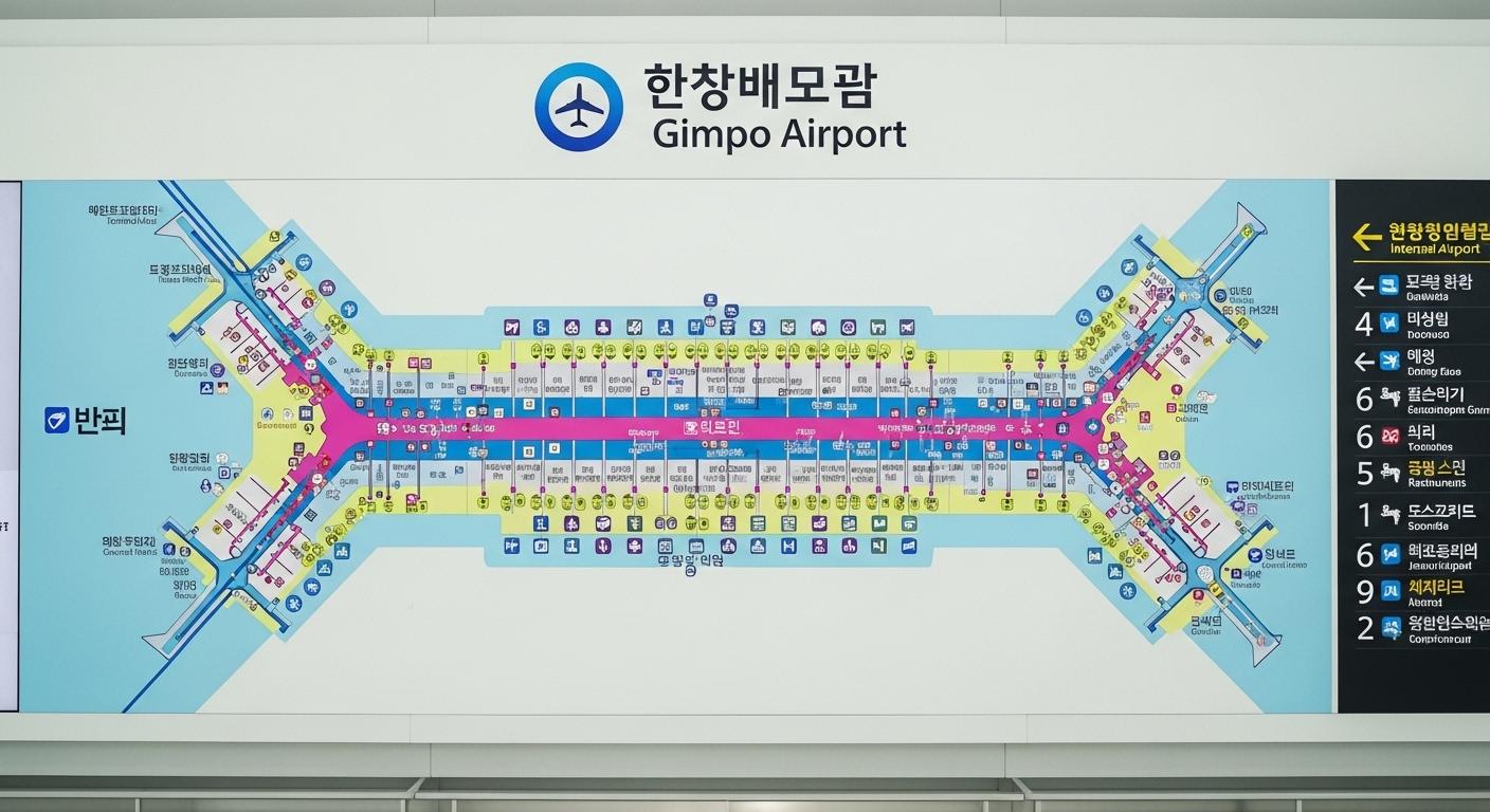 김포공항 내부지도