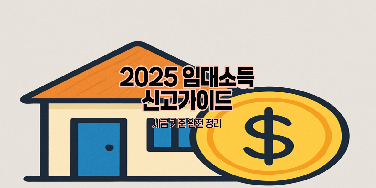 2025 임대소득 신고가이드|세금 기준 완전 정리