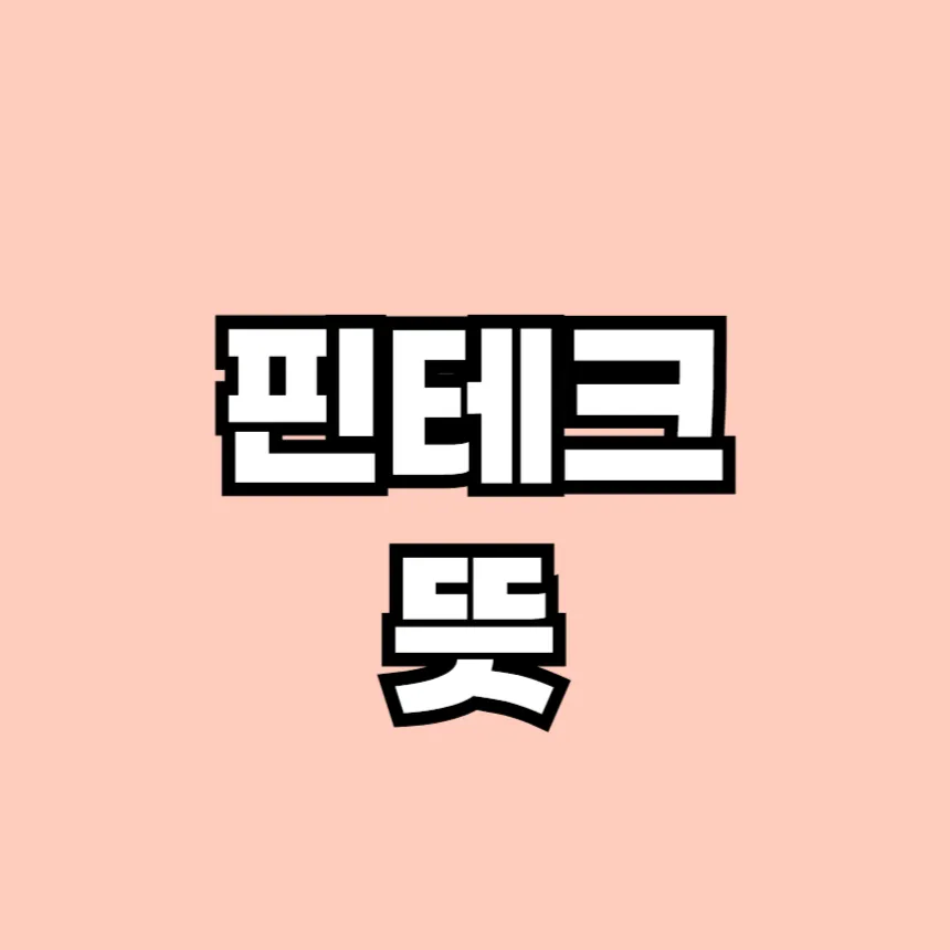 핀테크 뜻