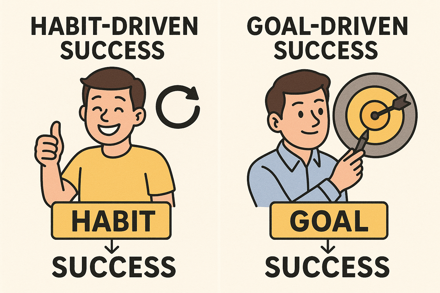 성공습관, 루틴형 vs 목표형 - 사진