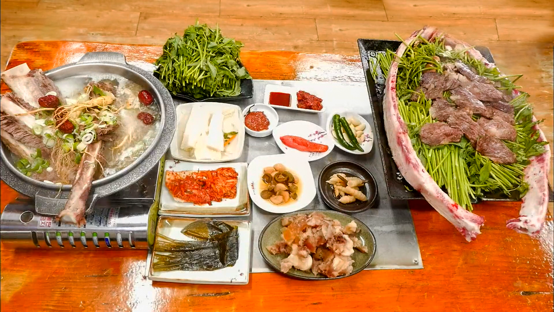 아산 맛집 소구레 소갈비 전문 식당 생생정보 즉석 한우구이 한 상