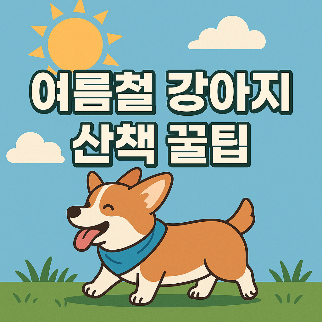여름철 강아지 산책 꿀팁