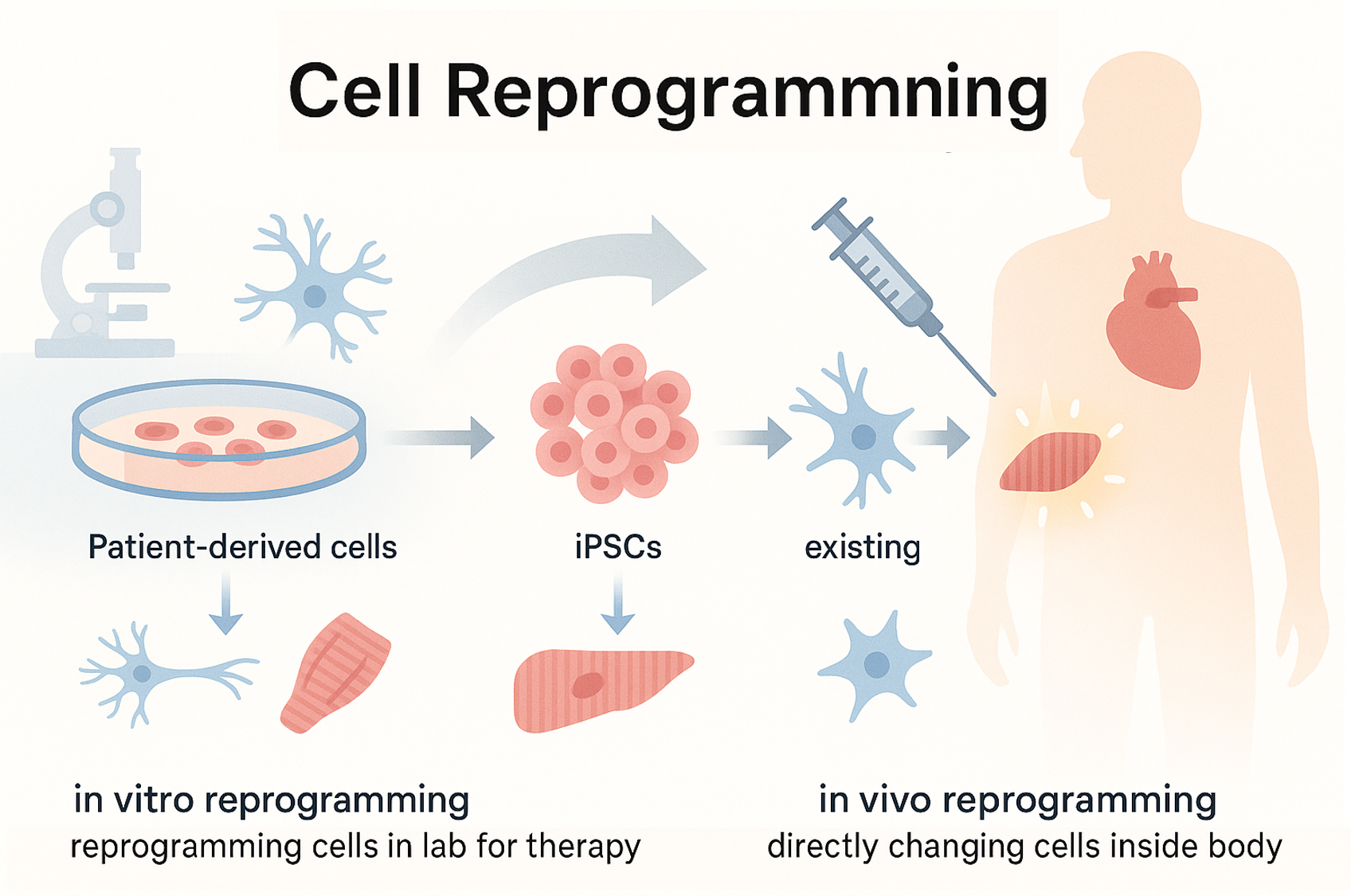 세포 리프로그래밍: 시험관(in vivo)에서 인체(in vivo)로