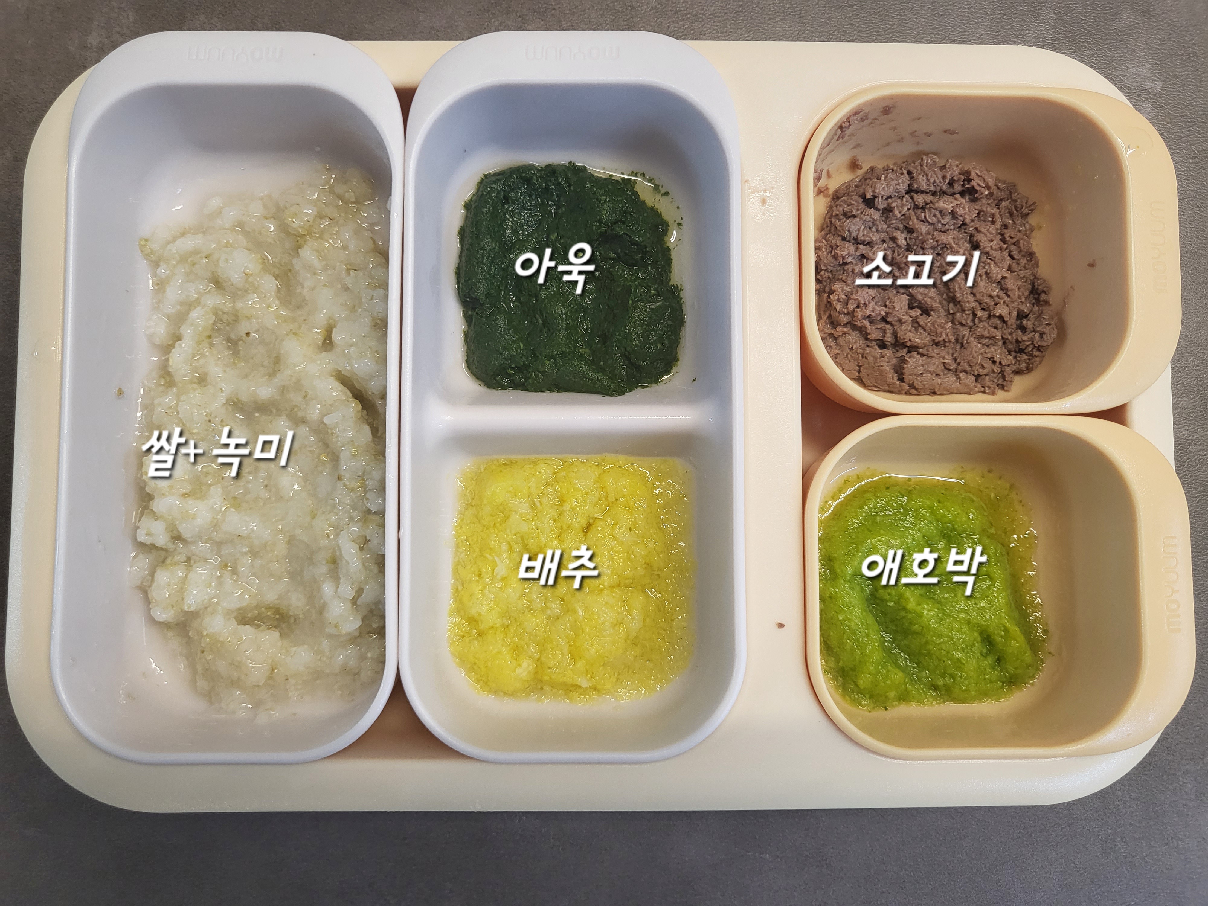 중기이유식_식단표_분리수유_스케줄_이유식양