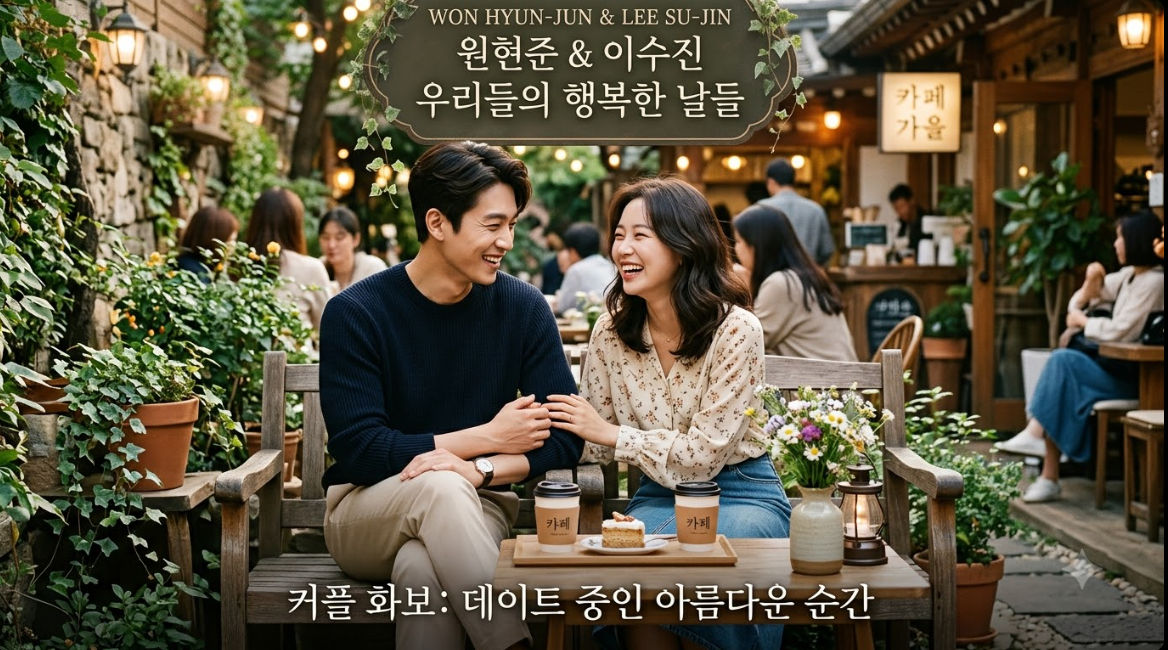 원현준 이수진 커플의 아름다운 데이트 사진 및 화보