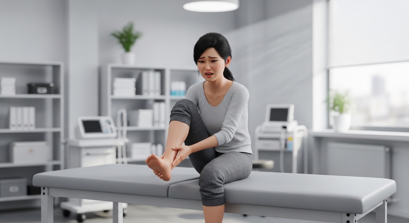 후경골근건염, 발목 안쪽 통증