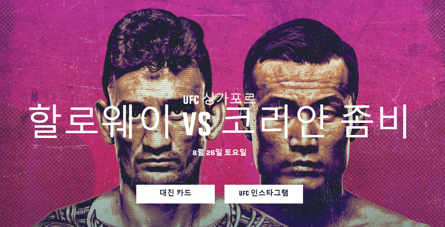 정찬성 경기
