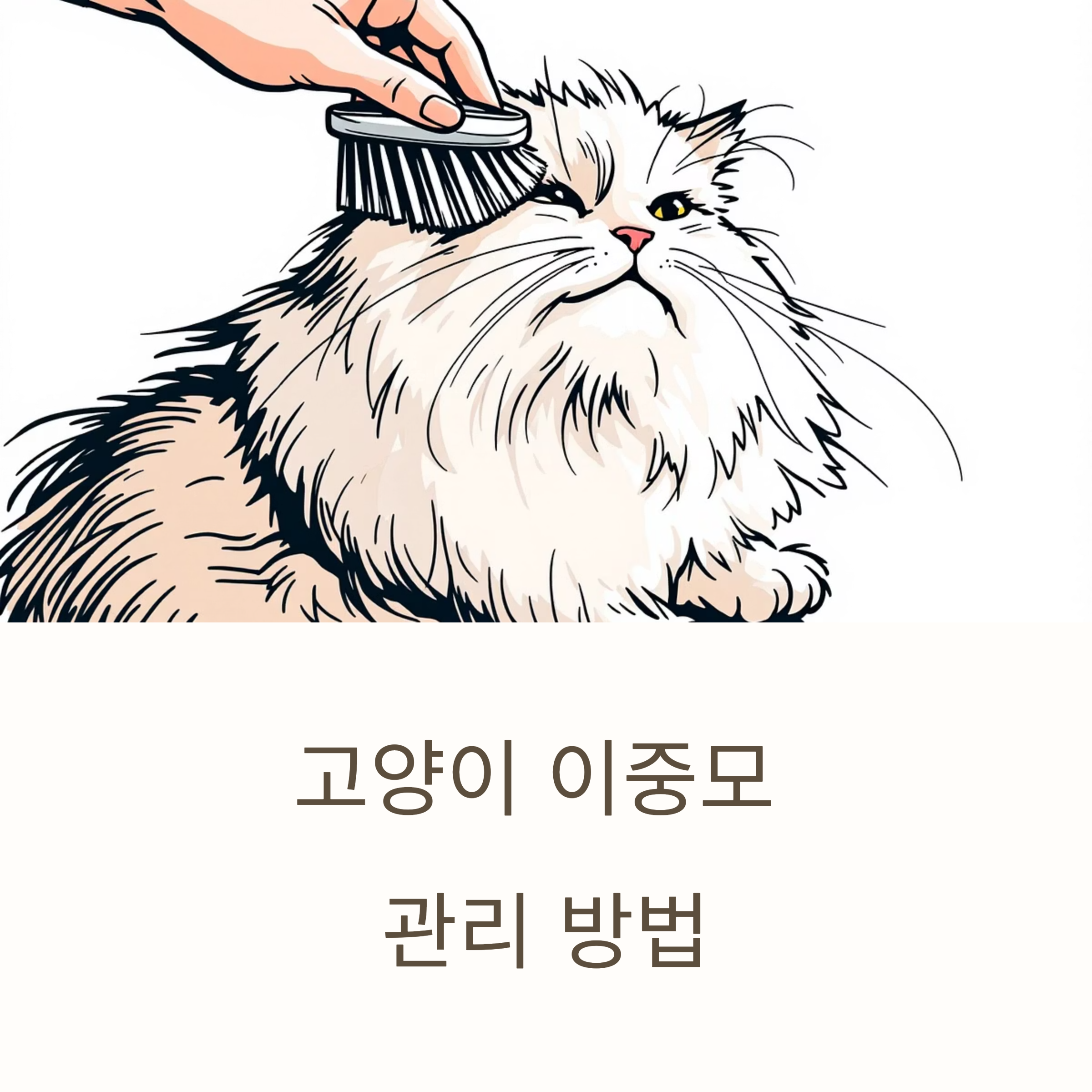 고양이 이중모 관리 방법