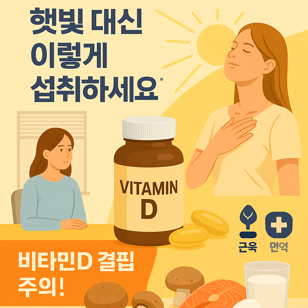 비타민D 결핍 원인과 햇빛 대체 섭취법