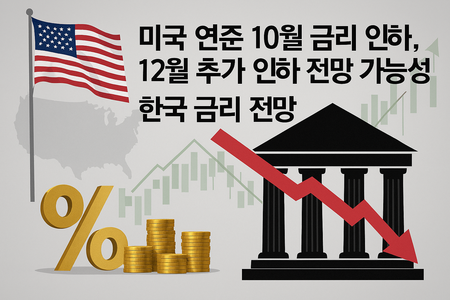 미국 연준 10월 금리 인하, 12월 추가 인하 전망, 가능성, 한국 금리 전망