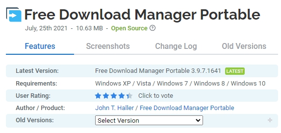 Free-Download-Manager-Portable