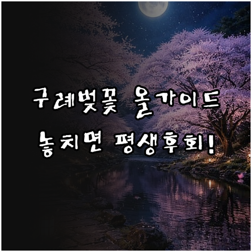 2026 구례 벚꽃 축제 주요 행사 ..