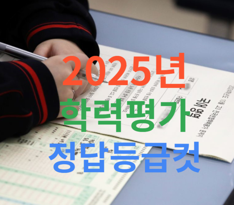 2025년 학력평가 정답등급컷