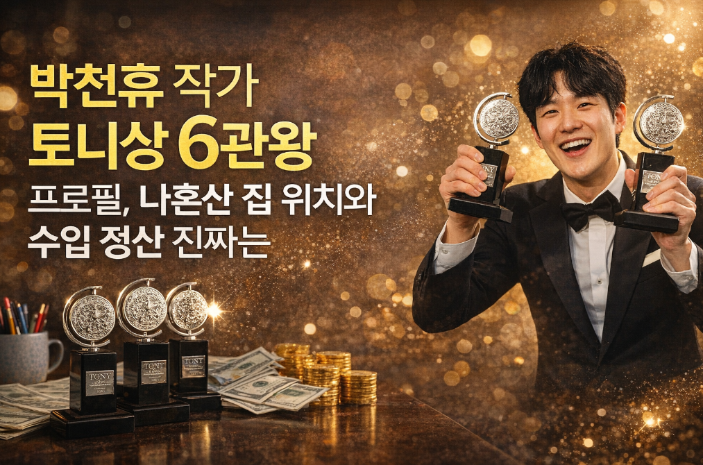 박천휴 토니상 6관왕, 나혼산 집과 수입 진실 총정리