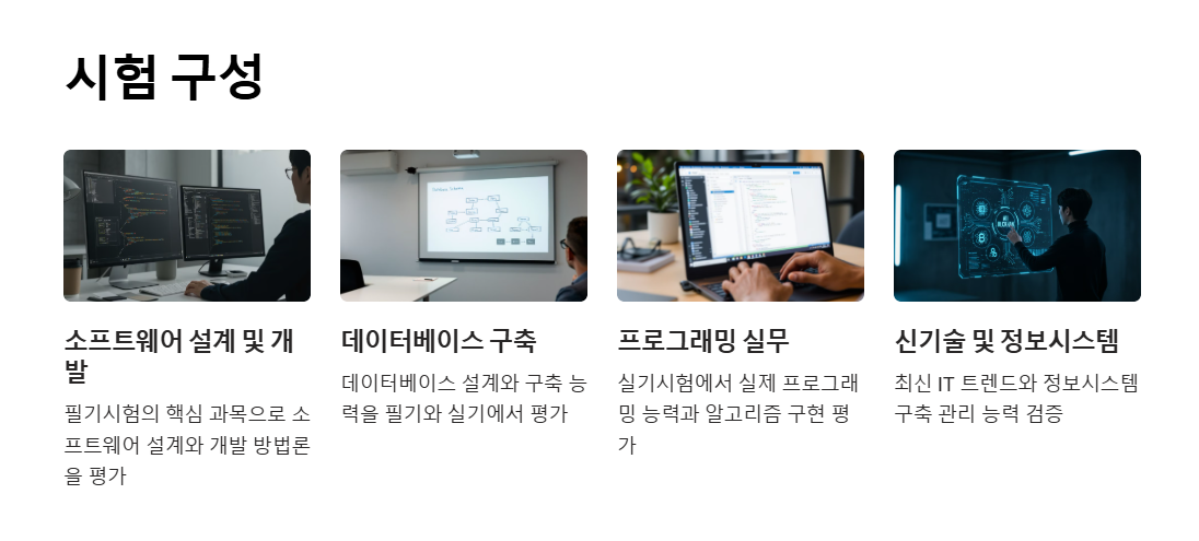 정보처리기사 시험 구성