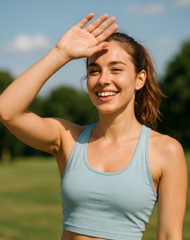 봄 햇볕 완벽 차단 사진
