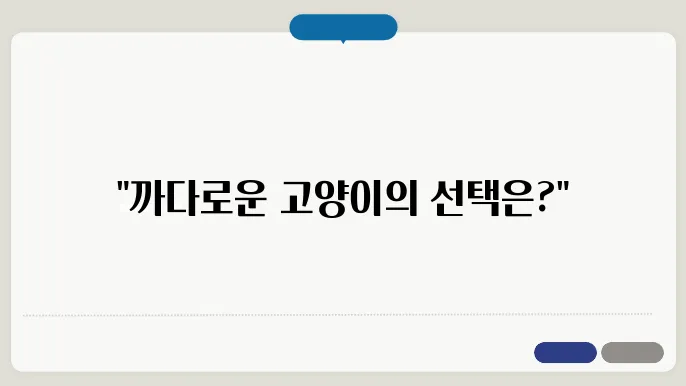 고양이 사료 비교, 까다로운 냥이도 반한 선택은?