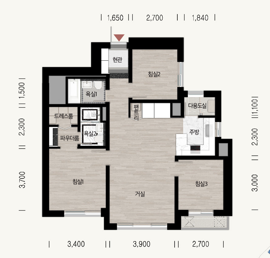 동탄 대방 엘리움 평면도