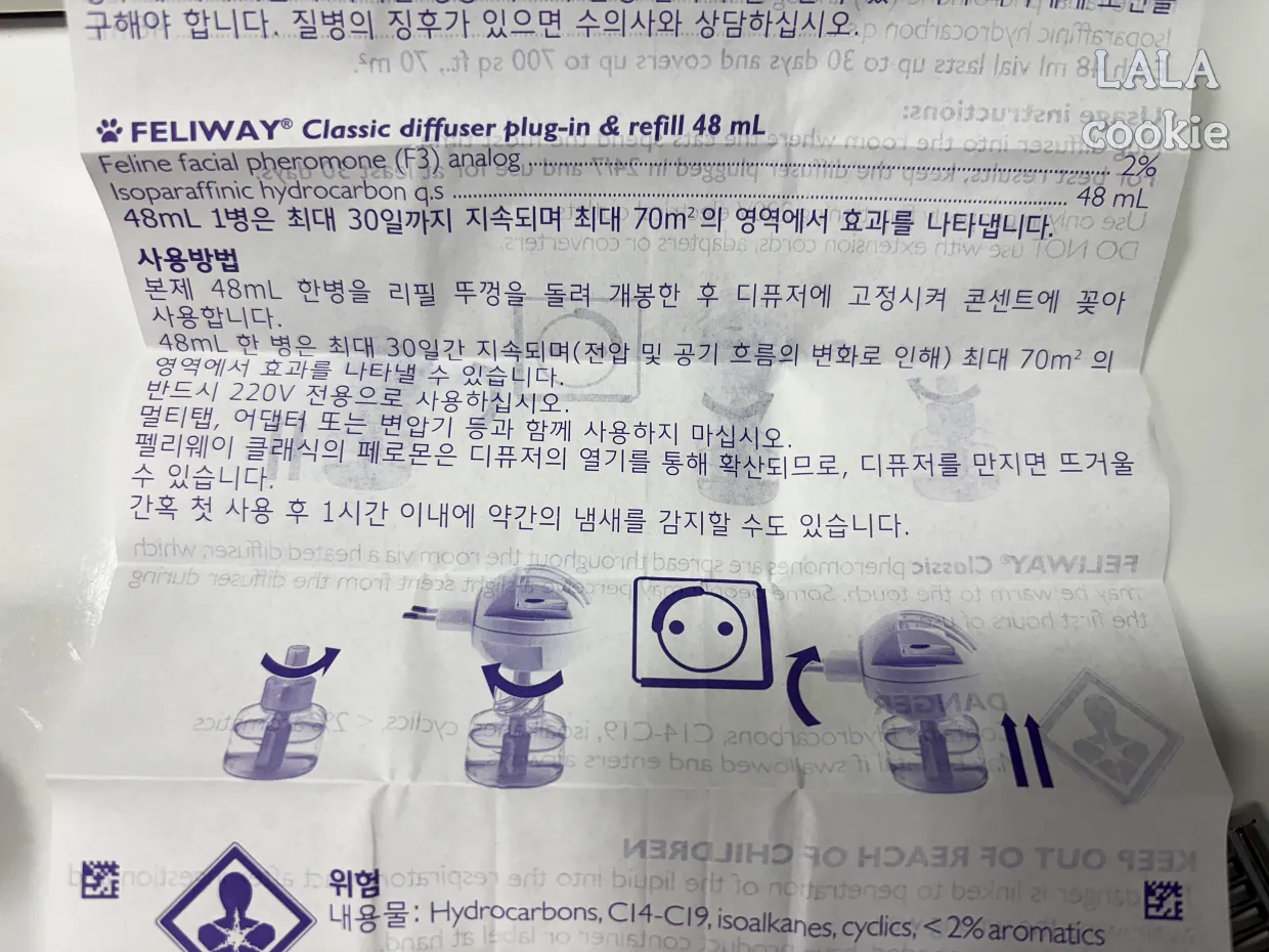 고양이-스트레스-완화-펠리웨이-설명서