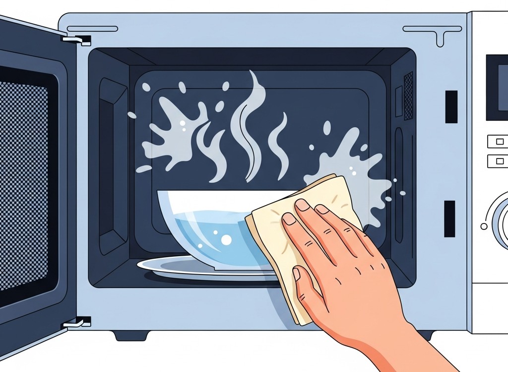 전자레인지 내부 청소