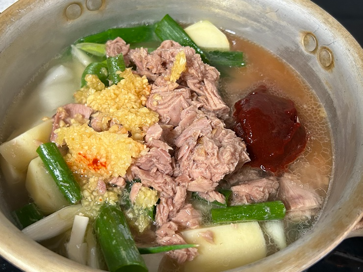 감자고추장찌개
