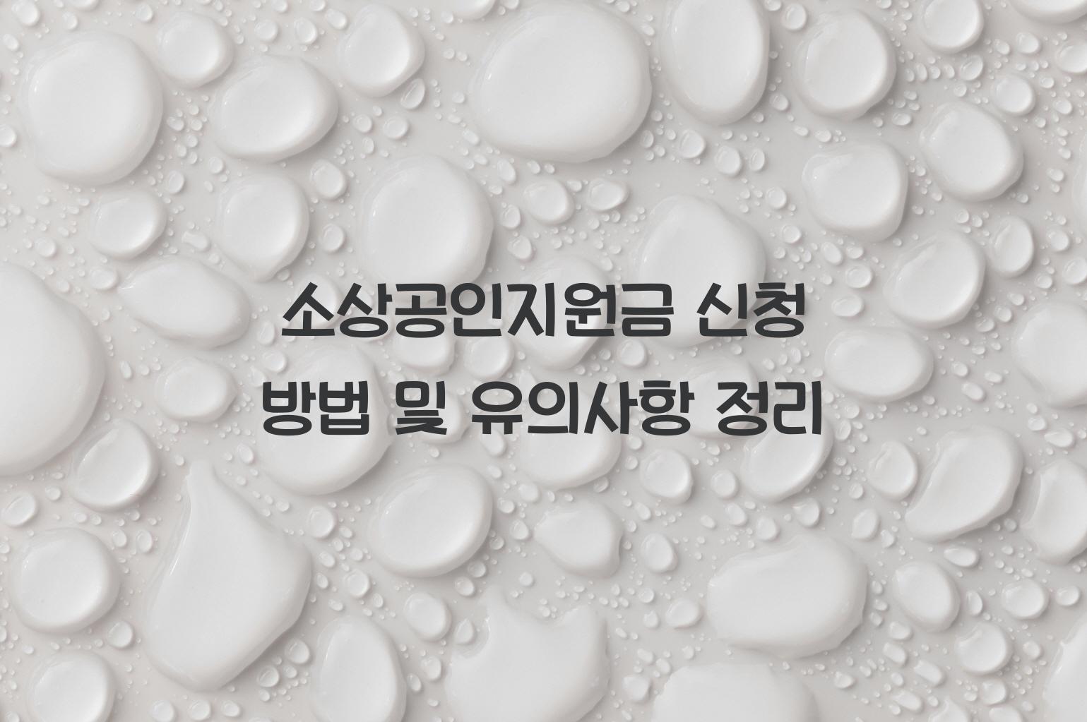 소상공인지원금