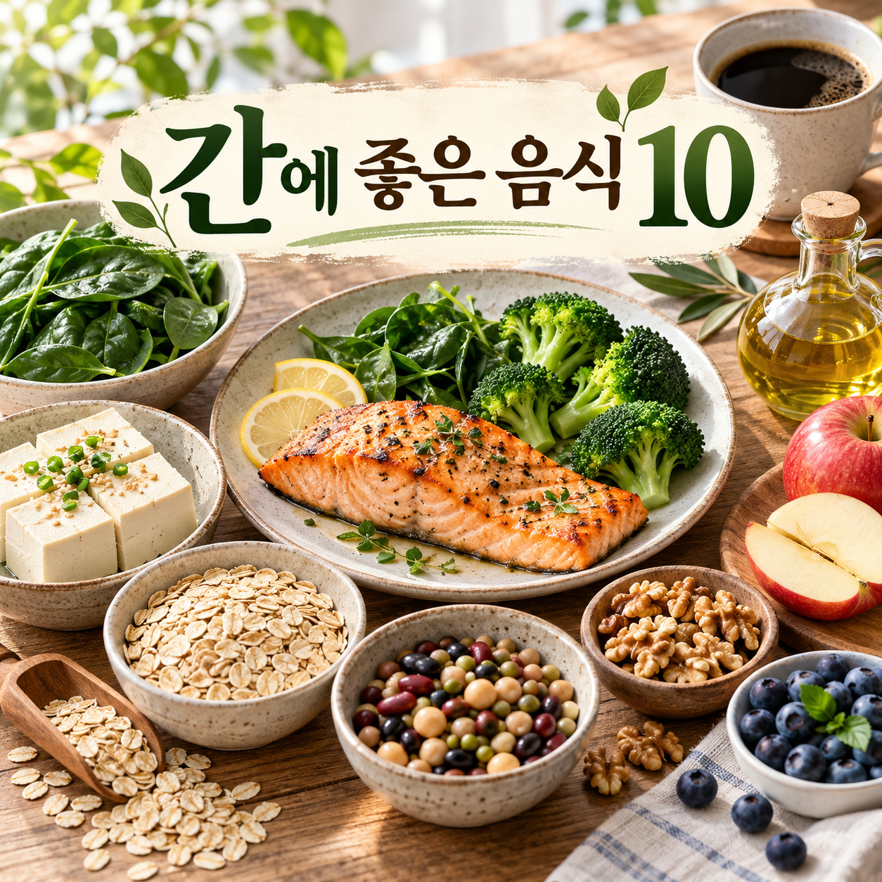 간에 좋은 음식 10