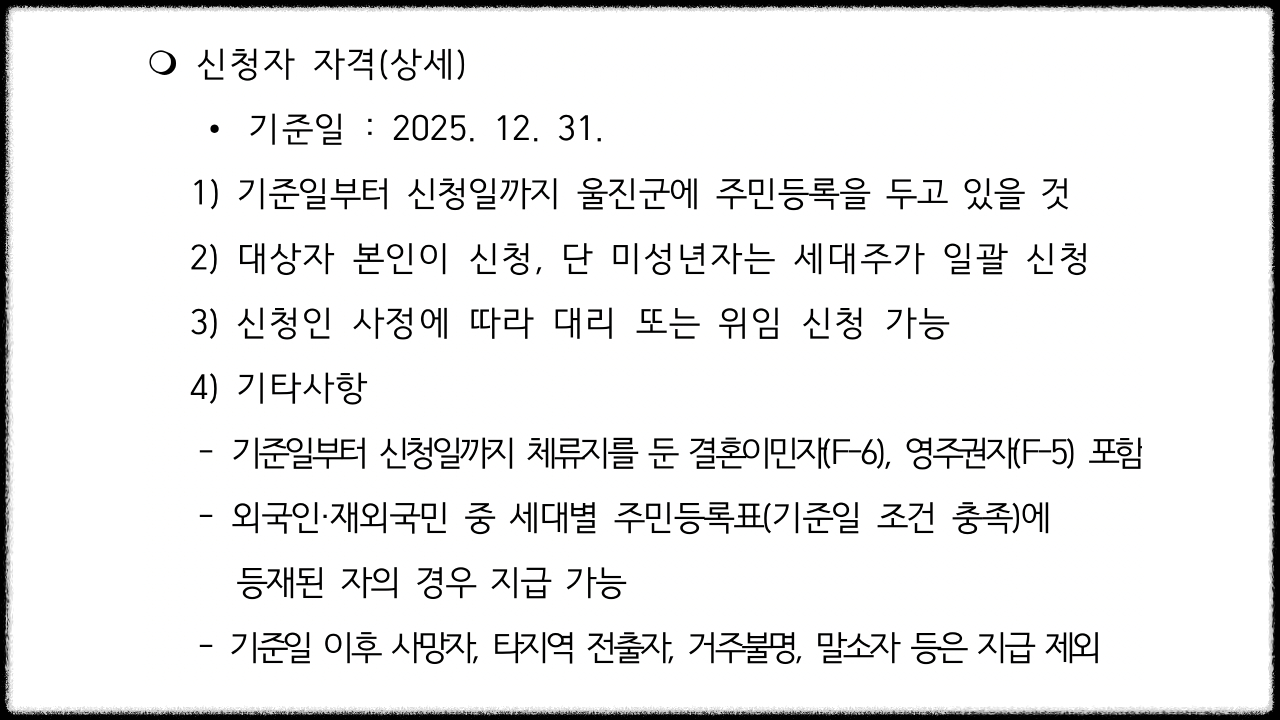 울진 민생안정지원금 2026