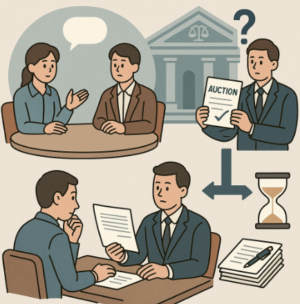 민사조정 진행 중 경매 낙찰