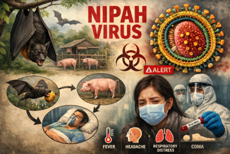 니파바이러스 관련 이미지