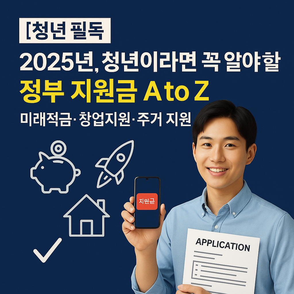 2025년, 청년이라면 꼭 알아야 할 정부 지원금 A to Z (미래적금, 창업지원, 주거 지원 포함)