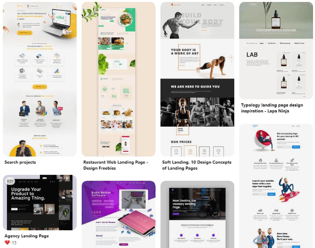 웹사이트 랜딩페이지 디자인