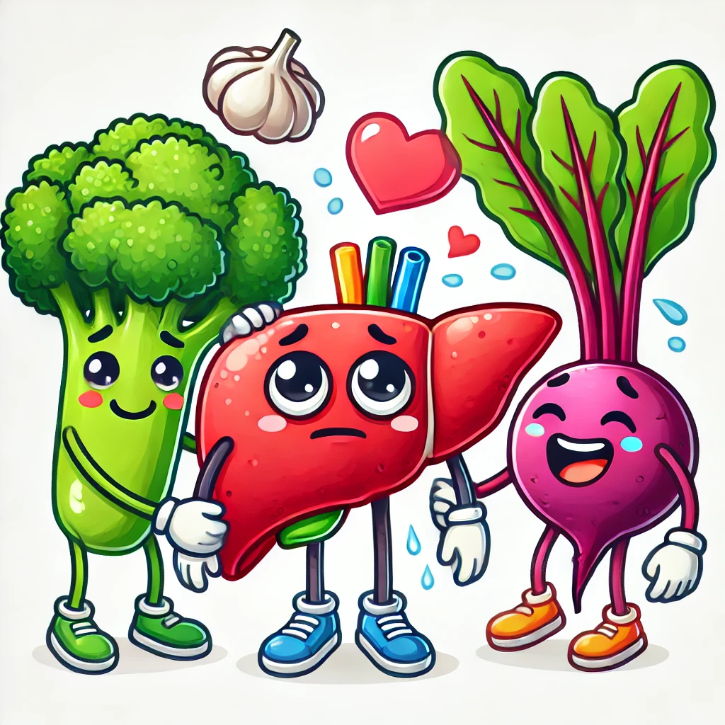 단백질 흡수로 힘들어하는 간 회복을 돕는 채소들