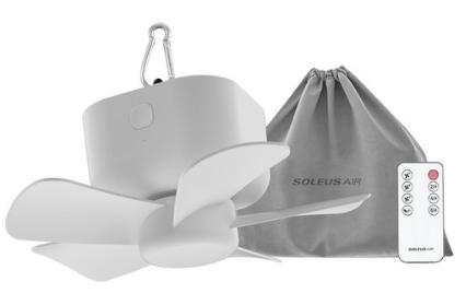 솔러스에어 무선 캠핑용 천장 타프 실링팬, Matt White, AIR701CFW